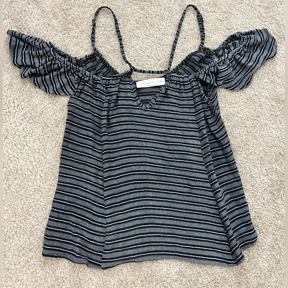 Saltwater Luxe off the shoulder tank top